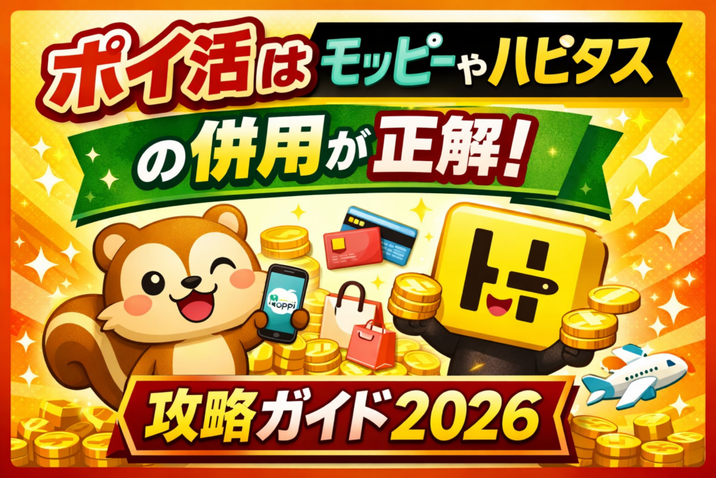 ポイ活はモッピーやハピタスの併用が正解！攻略ガイド2026