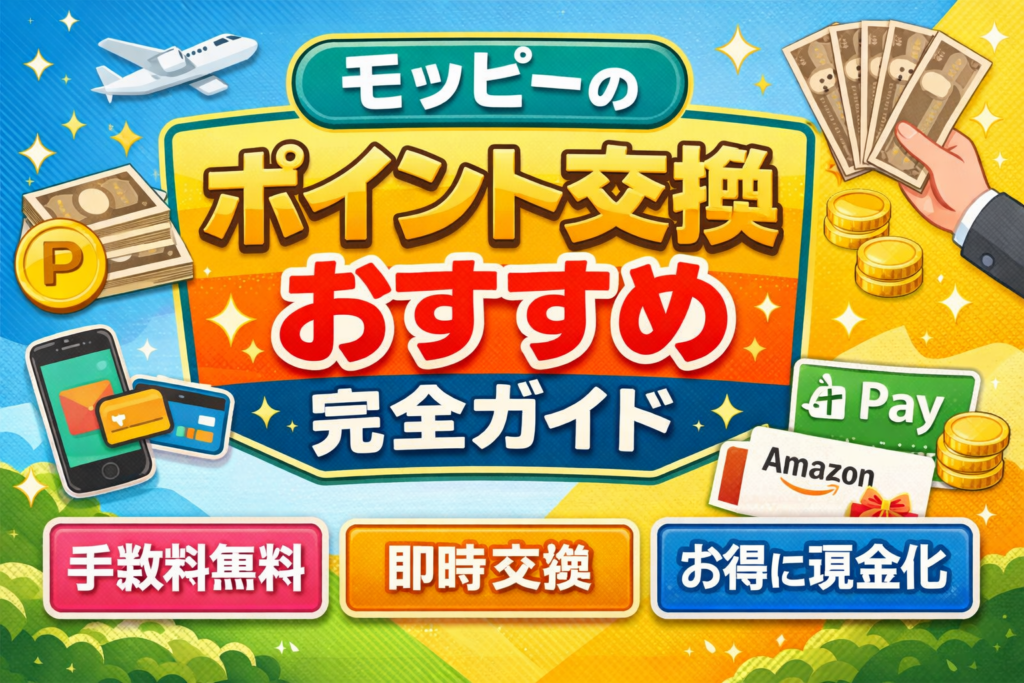 モッピーのポイント交換おすすめ完全ガイド【令和８年版】★