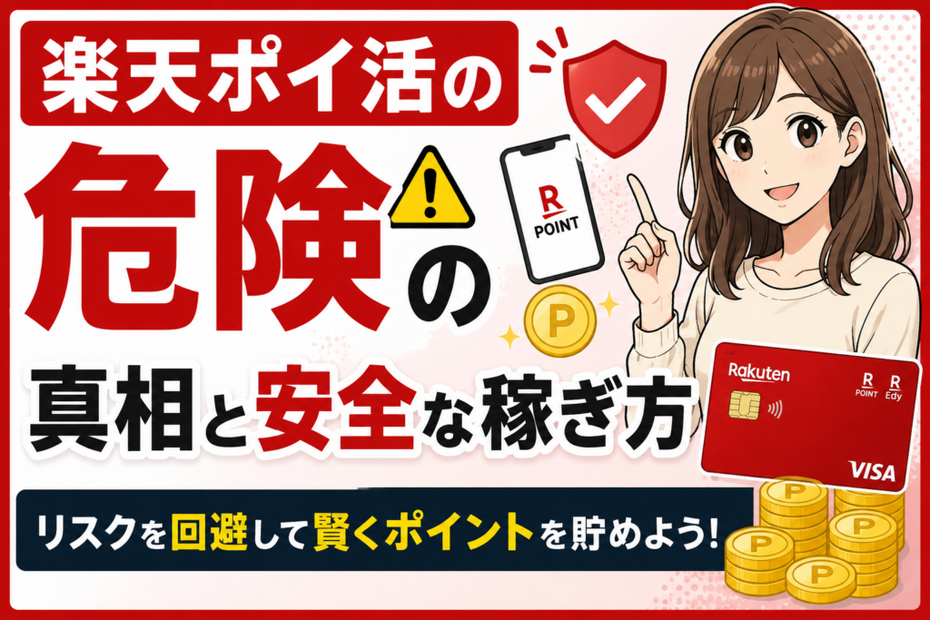 楽天ポイ活の危険の真相と安全な稼ぎ方【2026年】