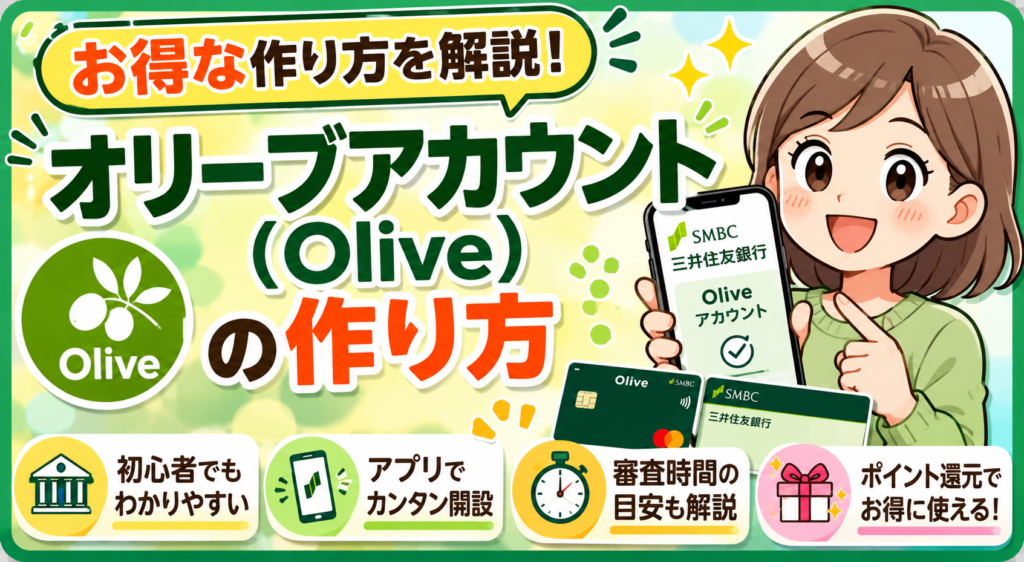オリーブアカウント（Olive）のお得な作り方を解説！