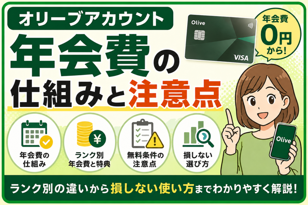 オリーブアカウントの年会費の仕組みと注意点まとめ