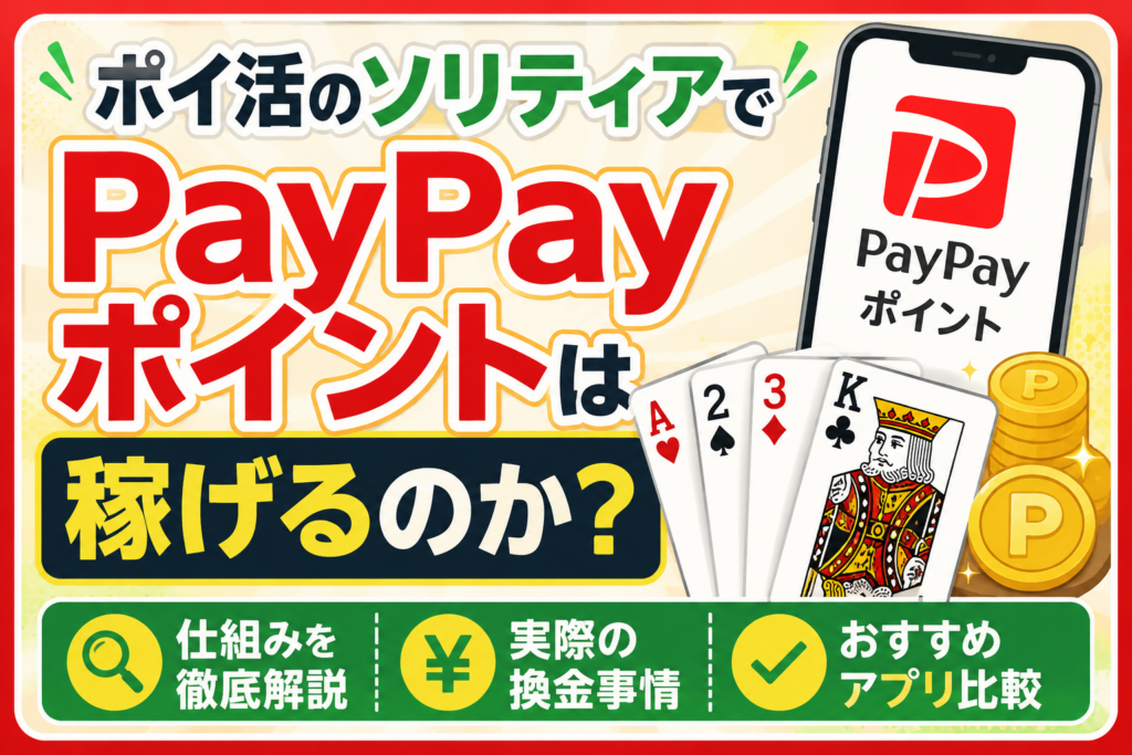 ポイ活のソリティアでPayPayポイントは稼げるのか？