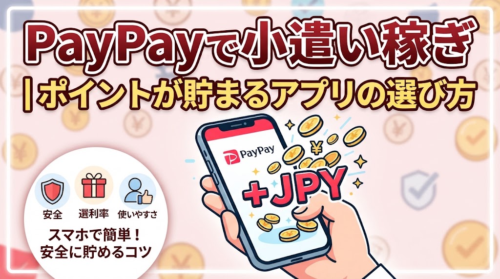 PayPayで小遣い稼ぎ｜ポイントが貯まるアプリの選び方