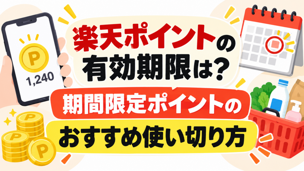 楽天ポイントの有効期限は？期間限定ポイントのおすすめ使い切り方