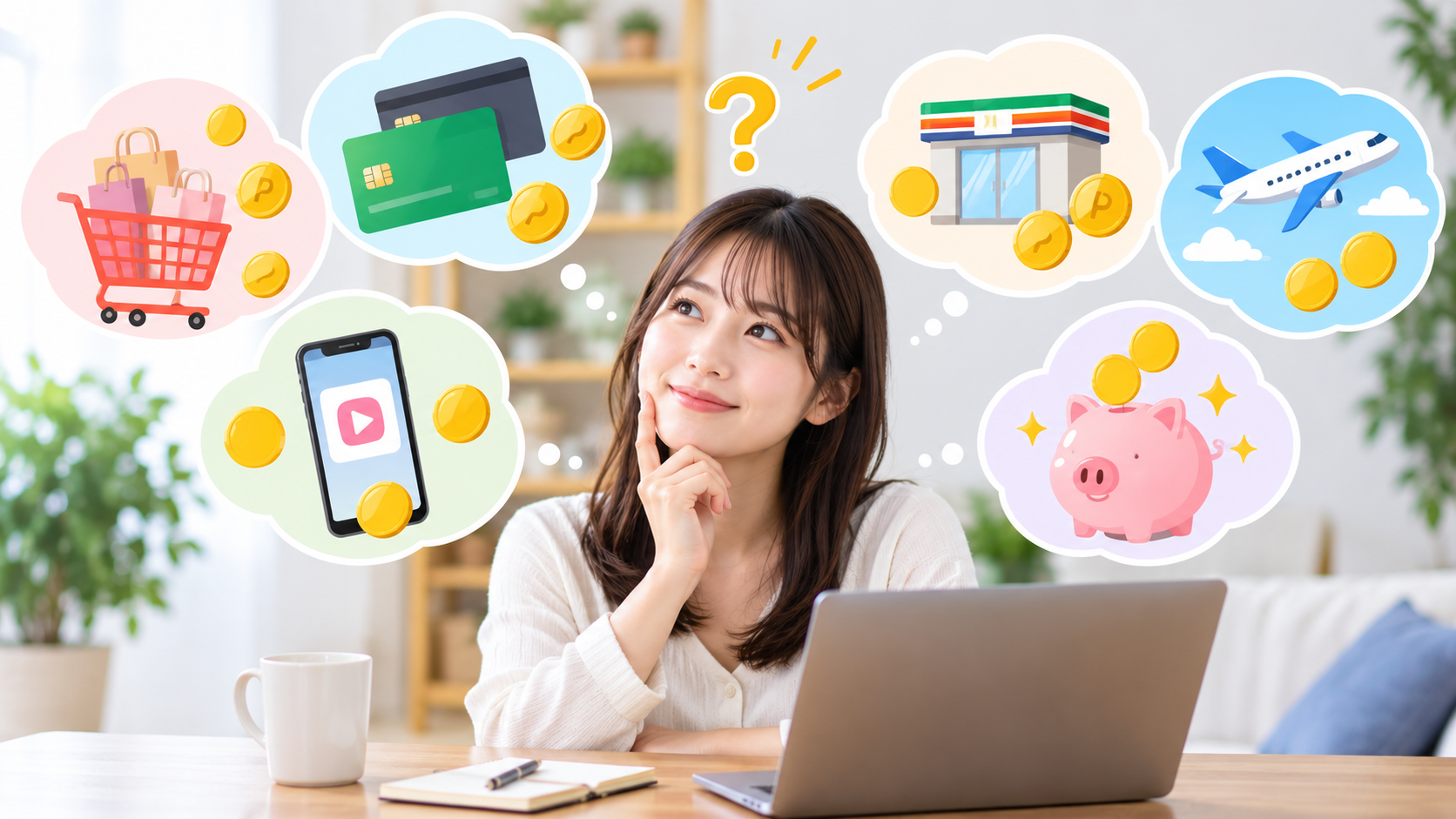 ポイントサイトの案件を比較してお得な申込み方法を選ぶイメージ